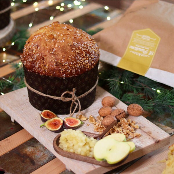 Panettone mit Apfel, Feige und Walnüssen 1 kg - Infermentum - Vorbestellung – Bild 2
