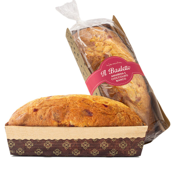 Panettone-Kuchen Bauletto Amarena-Kirsche und weiße Schokolade – Bild 4