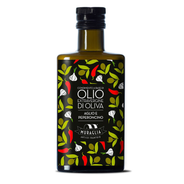Extra natives Olivenöl mit Peperoncino und Knoblauch – Muraglia