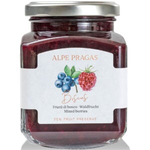 Blaubeermarmelade - 75 % Frucht 335 Gramm - Alpe Pragas