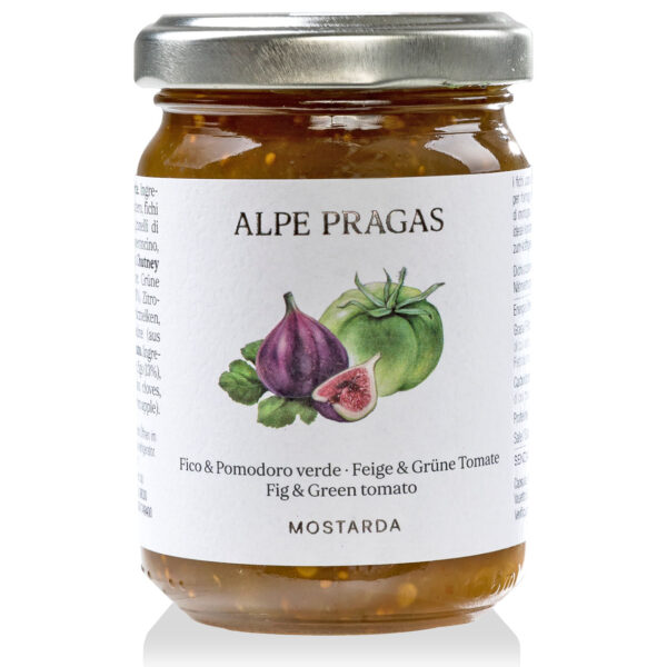 Chutney aus Feigen und grünen Tomaten 160 Gramm - Alpe Pragas