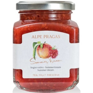 Sommertraum-Konfitüre 75% Frucht - 335 Gramm - Alpe Pragas