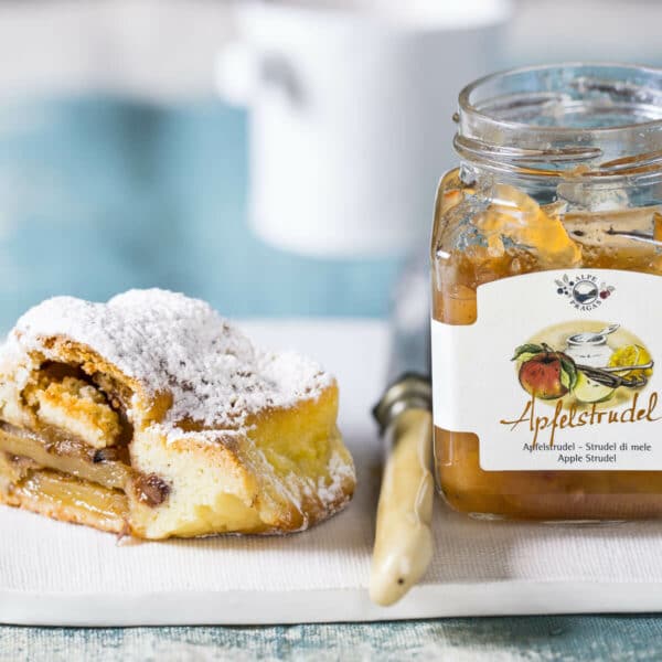 Apfelstrudelmarmelade 75 % Frucht – 335 Gramm – Alpe Pragas – Bild 2
