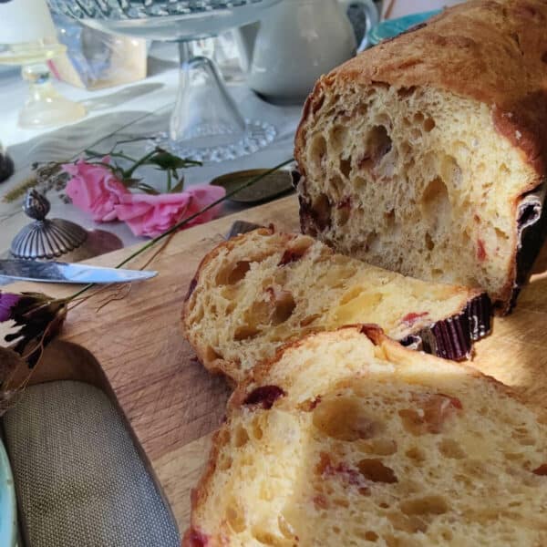 Panettone-Kuchen Bauletto Amarena-Kirsche und weiße Schokolade – Bild 2